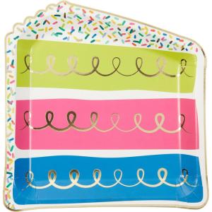 image:imageCR Gibson Halloween Lunch Plates Boo DieCut Witch Hat Shape Paper Plates 8Count 8Cake Slice