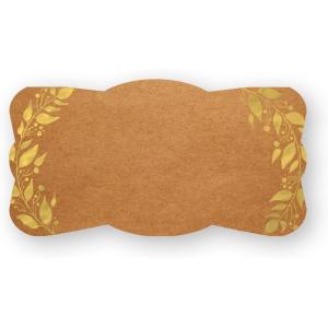 image:imageCR Gibson Harvest Kraft and Gold Table Place Cards for All Occasions 20 pc 4 x 3