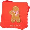 image:imageCR Gibson Beverage Napkin Holiday Gingerbread  DieCut Scallop Edge 20Count 5