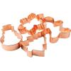 image:imageCR Gibson QHCC24061 Snowman Gingerbread Man Tree and Snowflake Christmas Cookie Cutter Set 4pcs 3 W x 4 H