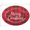 image:imageCR Gibson Red Plaid Reusable Melamine Plate Christmas Platter for Cookies Dinners and Parties 14 x 10Red Plaid