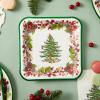 image:imageCR Gibson Spode Pinecone Disposable Paper Lunch Plates for Christmas Parties 8 Diameter 8CountClassic