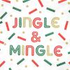 image:imageCR Gibson TW422631 Jingle and Mingle Disposable Paper Cocktail Napkins for Christmas Parties Multicolor 20pcs5 x 5