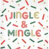 image:imageCR Gibson TW422631 Jingle and Mingle Disposable Paper Cocktail Napkins for Christmas Parties Multicolor 20pcs5 x 5 Pack of 4