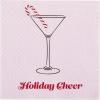 image:imageCR Gibson TW423698 Holiday Cheer Disposable Paper Cocktail Napkins for Christmas Parties Pink and Red 5 x 5 20pcs5 x 5 Pack of 12