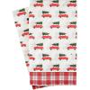 image:imageCR Gibson TW822628 Red Car Disposable Paper Guest Towels and Dinner Napkins for Christmas Parties Red and White 16pcs