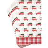 image:imageCR Gibson TW822628 Red Car Disposable Paper Guest Towels and Dinner Napkins for Christmas Parties Red and White 16pcs