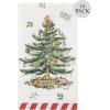 image:imageCR Gibson TW822642 Christmas Tree and Candy Cane Disposable Paper Guest Towels and Dinner Napkins for Christmas Parties Red and White 20pcs