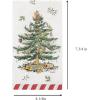 image:imageCR Gibson TW822642 Christmas Tree and Candy Cane Disposable Paper Guest Towels and Dinner Napkins for Christmas Parties Red and White 20pcs