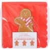 image:imageCR Gibson Beverage Napkin Holiday Gingerbread  DieCut Scallop Edge 20Count 5