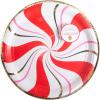 image:imageCR Gibson Holiday Peppermint Twist with Gold Foil Dinner Paper Plates 8Count 10 Diameter