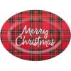 image:imageCR Gibson Red Plaid Reusable Melamine Plate Christmas Platter for Cookies Dinners and Parties 14 x 10Red Plaid