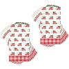 image:imageCR Gibson TW822628 Red Car Disposable Paper Guest Towels and Dinner Napkins for Christmas Parties Red and White 16pcs