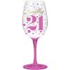 image:imageXampO Paper Goods QWGO20897 21 21st Acrylic Wine Glass 12 oz Finally 21 Birthday16 Ounces