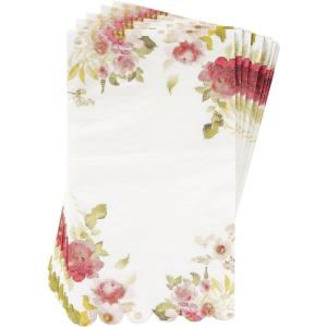 image:imageCR Gibson Floral Heart Guest 3Ply Napkins 16Count 425 x 8