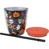 image:imageCR Gibson Plastic Double Wall Insulated Tumbler with Straw and Lid Orange Black and Gold Holds up to 12 Fluid Ounces May Contain BoosHocus Pocus