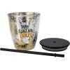 image:imageCR Gibson Plastic Double Wall Insulated Tumbler with Straw and Lid Orange Black and Gold Holds up to 12 Fluid Ounces May Contain BoosMay Contain Boos