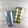 image:imageXampO Paper Goods Green Cactus with Arms Acrylic Double Wall Tumbler Cup with Lid and Straw 12 oz 6 W x 5 HLive Life Fit