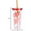 image:imageXampO Paper Goods Green Cactus with Arms Acrylic Double Wall Tumbler Cup with Lid and Straw 12 oz 6 W x 5 HUmbrella