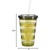 image:imageXampO Paper Goods Green Cactus with Arms Acrylic Double Wall Tumbler Cup with Lid and Straw 12 oz 6 W x 5 HYouve Got This