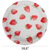 image:imageXampO Paper Goods Strawberry Lemonade Paper Plates and Napkins standard Multicolor