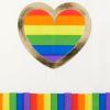 image:imageCR Gibson Beverage Napkin Love is Love  DieCut Fringe Border Gold Foil Accents  3Ply 20 Count TW425535