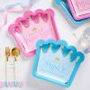 image:imageCR Gibson Gender Reveal Lunch Napkins  Die Cut Assorted Designs Perfect for Gender Reveal CelebrationsLunch Plates