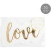 image:imageCR Gibson Lunch Napkin Love  DieCut Gold Foil Accents  3Ply 20 Count TW725537Love