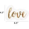 image:imageCR Gibson Lunch Napkin Love  DieCut Gold Foil Accents  3Ply 20 Count TW725537Love