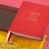 image:imageCR Gibson Red Leatherette Lets Do This Dot Grid Notebook Journal 6 W x 85 L 240 PagesRed
