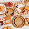 image:imageCR Gibson TW424063 Hello Fall Pumpkin Disposable Paper Cocktail Napkins for Thanksgiving and Halloween Orange 20pcs 5 x 5Rustic Pumpkin