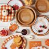 image:imageCR Gibson TW424063 Hello Fall Pumpkin Disposable Paper Cocktail Napkins for Thanksgiving and Halloween Orange 20pcs 5 x 5Rustic Pumpkin