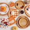 image:imageCR Gibson TW424063 Hello Fall Pumpkin Disposable Paper Cocktail Napkins for Thanksgiving and Halloween Orange 20pcs 5 x 5Rustic Pumpkin