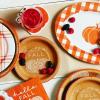 image:imageCR Gibson TW424063 Hello Fall Pumpkin Disposable Paper Cocktail Napkins for Thanksgiving and Halloween Orange 20pcs 5 x 5Rustic Pumpkin