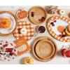 image:imageCR Gibson TW424063 Hello Fall Pumpkin Disposable Paper Cocktail Napkins for Thanksgiving and Halloween Orange 20pcs 5 x 5Rustic Pumpkin
