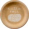 image:imageCR Gibson TW424063 Hello Fall Pumpkin Disposable Paper Cocktail Napkins for Thanksgiving and Halloween Orange 20pcs 5 x 5Rustic Pumpkin