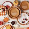 image:imageCR Gibson TW424063 Hello Fall Pumpkin Disposable Paper Cocktail Napkins for Thanksgiving and Halloween Orange 20pcs 5 x 5Rustic Pumpkin