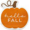 image:imageCR Gibson TW424063 Hello Fall Pumpkin Disposable Paper Cocktail Napkins for Thanksgiving and Halloween Orange 20pcs 5 x 5Rustic Pumpkin
