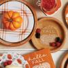image:imageCR Gibson TW424063 Hello Fall Pumpkin Disposable Paper Cocktail Napkins for Thanksgiving and Halloween Orange 20pcs 5 x 5Rustic Pumpkin