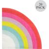image:imageCR Gibson TW424076 Rainbow Disposable Paper Cocktail Napkins for Birthday Parties and other Celebrations Multicolor 20pcs 5 x 5Rainbow Napkin