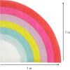image:imageCR Gibson TW424076 Rainbow Disposable Paper Cocktail Napkins for Birthday Parties and other Celebrations Multicolor 20pcs 5 x 5Rainbow Napkin