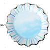 image:imageCR Gibson TW425762 Watercolor Coastal Scallop Edged Disposable Paper Cocktail Napkins 5 x 5 Multicolor 20 PiecesCoastal