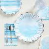image:imageCR Gibson TW425762 Watercolor Coastal Scallop Edged Disposable Paper Cocktail Napkins 5 x 5 Multicolor 20 PiecesCoastal