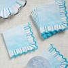 image:imageCR Gibson TW425762 Watercolor Coastal Scallop Edged Disposable Paper Cocktail Napkins 5 x 5 Multicolor 20 PiecesCocktail Napkins