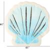 image:imageCR Gibson TW425762 Watercolor Coastal Scallop Edged Disposable Paper Cocktail Napkins 5 x 5 Multicolor 20 PiecesLunch Napkins
