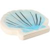 image:imageCR Gibson TW425762 Watercolor Coastal Scallop Edged Disposable Paper Cocktail Napkins 5 x 5 Multicolor 20 PiecesLunch Napkins