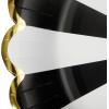 image:imageCR Gibson TW725843 Black and White Pinwheel Scallop Edge Disposable Paper Lunch Napkins 6 x 6 Multicolor 20 PiecesDinner Plates