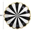image:imageCR Gibson TW725843 Black and White Pinwheel Scallop Edge Disposable Paper Lunch Napkins 6 x 6 Multicolor 20 PiecesDinner Plates