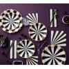 image:imageCR Gibson TW725843 Black and White Pinwheel Scallop Edge Disposable Paper Lunch Napkins 6 x 6 Multicolor 20 PiecesLunch Napkins