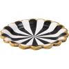 image:imageCR Gibson TW725843 Black and White Pinwheel Scallop Edge Disposable Paper Lunch Napkins 6 x 6 Multicolor 20 PiecesLunch Plates